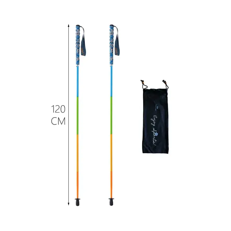 Ultra-Lightweight Carbon Fiber Foldable Trekking Poles - Hiking Sticks