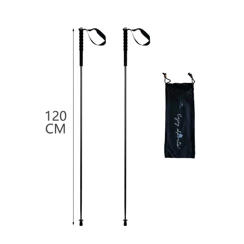 Ultra-Lightweight Carbon Fiber Foldable Trekking Poles - Hiking Sticks