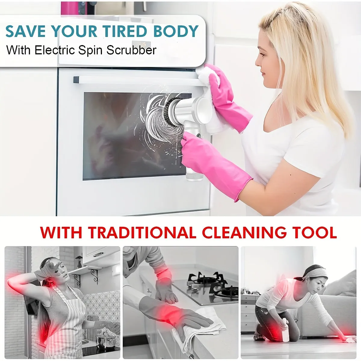 Versatile Electric Cleaning Brush Effortlessly Clean Cars Tiles and More