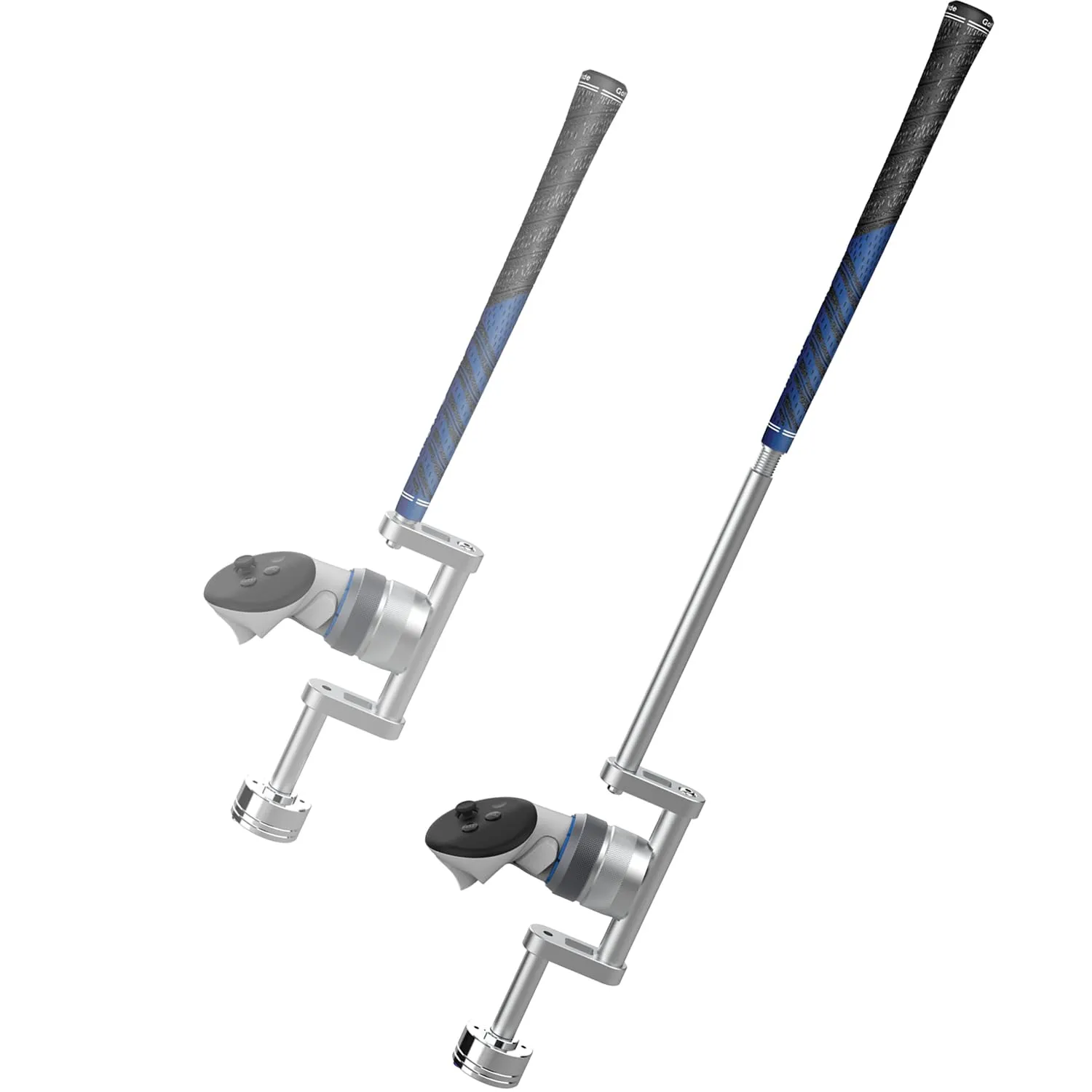 YEZRO All-new VR Golf Club Attachment for Meta Quest 3s/3/2 & Pro  Dual Length 27 & 19 Adjustable Weighted Handle for Realistic Swing, Fits Left & Right Controllers