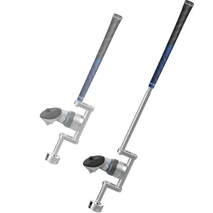 YEZRO All-new VR Golf Club Attachment for Meta Quest 3s/3/2 & Pro  Dual Length 27 & 19 Adjustable Weighted Handle for Realistic Swing, Fits Left & Right Controllers