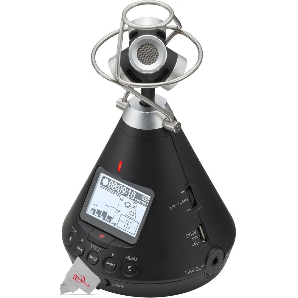Zoom H3 VR Handy Audio Recorder with Built-In Ambisonics Mic Array